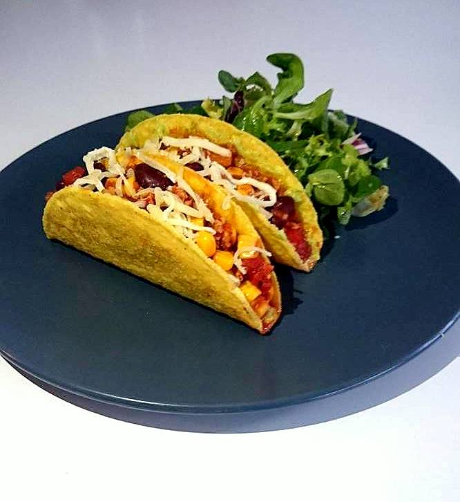 Taco Shells mit vegetarischer „Tex-Mex-Füllung“ | Janas veggie food ...
